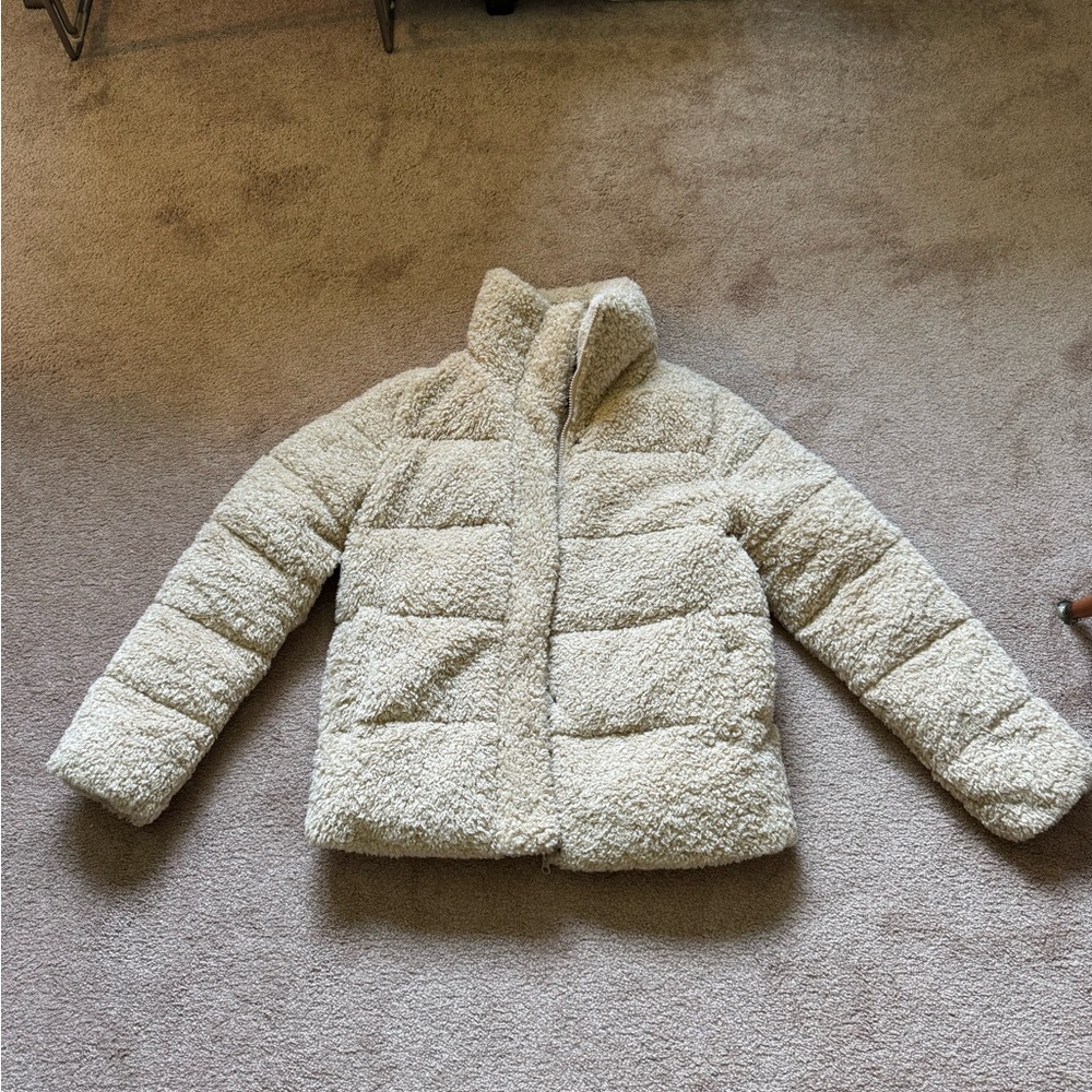 Unreal Fur Cream  Puffer Jacket